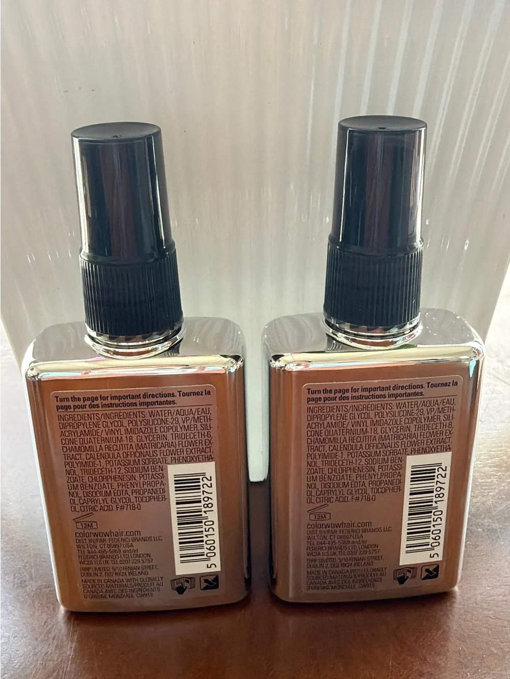 BUNDLE, of 2 , Dream Coat Extra Strength Hair Treatment Spray - Brown